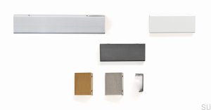 Мебельная кромка мебельная ручка Way 32 Aluminium black
