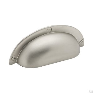 Bowl 3922 64 Мебельная ручка из ракушки, матовое серебро