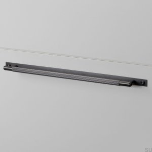 Мебельная ручка Pull Bar Plate Linear Large 325 Gun metal