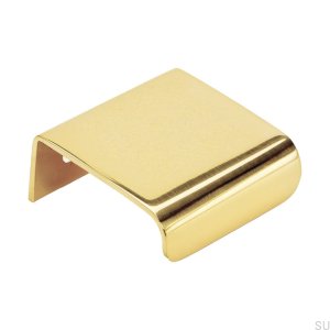 Ручка мебельная кромочная Lip 40 Gold Полированная и лакированная латунь