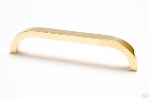 Мебельная ручка Slim 136 Gold, Латунь, Полированная