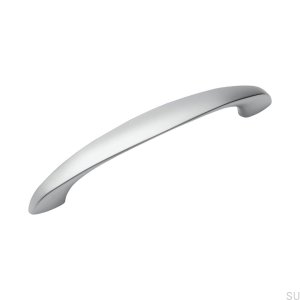 Ручка мебельная удлиненная 0033 128 Silver Brushed