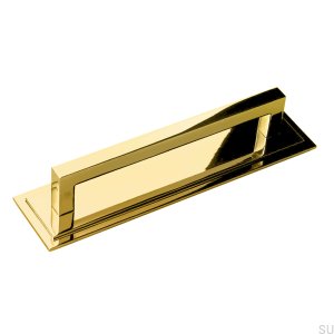 Мебельная ручка Art Deco 6, полированная латунь
