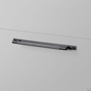 Мебельная ручка Pull Bar Plate Linear Medium 225 Gun metal