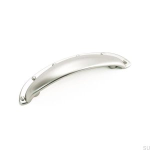 Ручка мебельная из ракушки 8952 silver