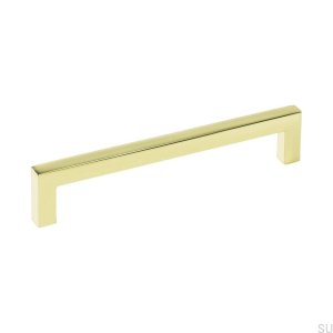 Ручка мебельная удлиненная 0143 128 Gold Polished