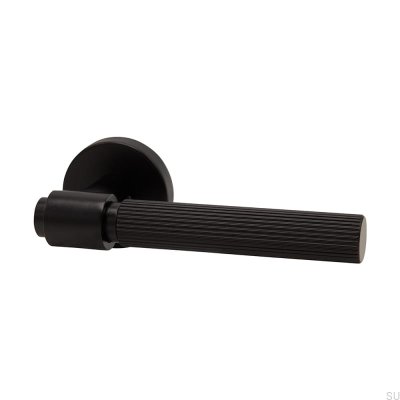 Helix Stripe 200 Металлическая черная дверная ручка