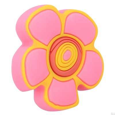 Ручка для мебели H149 Розовый резиновый цветок