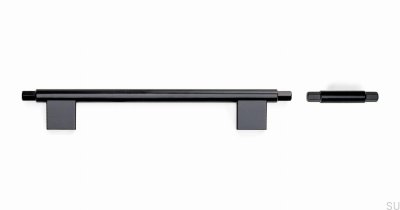 Ручка мебельная T-Bar Prisma Metal Black Matt