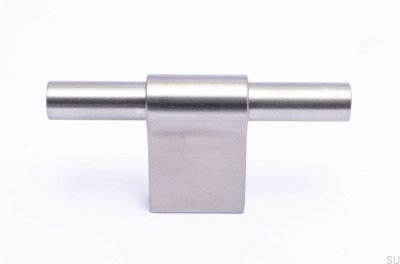 Мебельная ручка T-Bar Line 12 Silver Матовая нержавеющая сталь