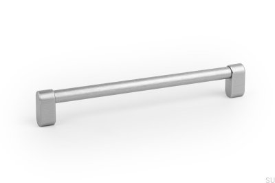 Linkk 160 продольная мебельная ручка, шлифованный алюминий серебристого цвета
