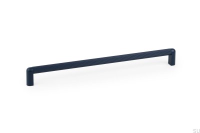 Ручка мебельная продолговатая Riss Mini 320 Aluminium Blue