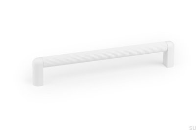 Ручка мебельная продолговатая Riss Mini 192 Aluminium Matt White