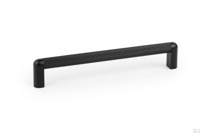 Ручка мебельная продолговатая Riss Mini 192 Aluminium Matt Black