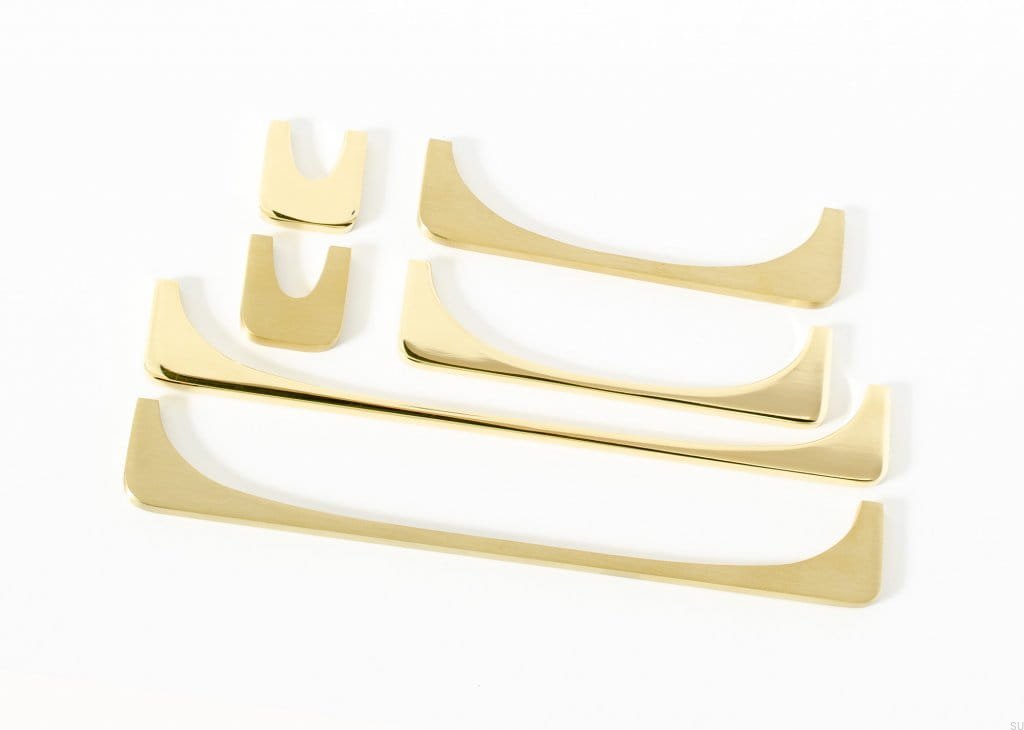 Zdjecie uchwytu Bridge zlotego szczotkowanego w serii