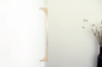 Продольная мебельная ручка Bridge 224 Латунь Матовый Неокрашенный