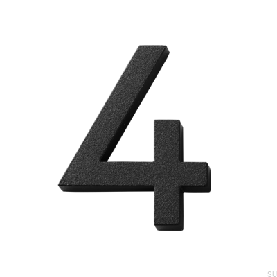 Современный номер дома большой номер 4 Алюминий