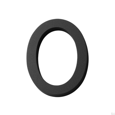 Современный номер дома маленькая цифра 0 Алюминий