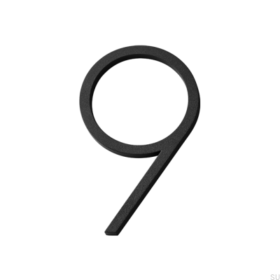 Строчная цифра номера дома 9 Алюминий