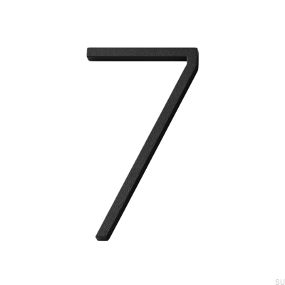 Строчная цифра номера дома 7 Алюминий