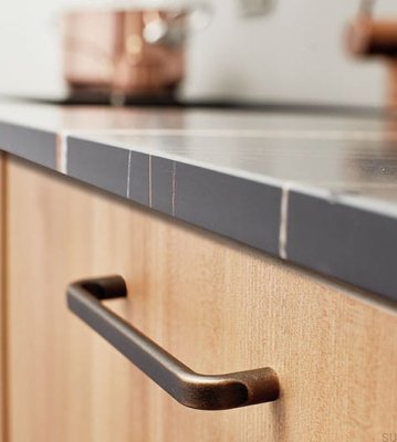 База 160 Металлическая Античная Бронзовая Удлиненная Мебельная Ручка