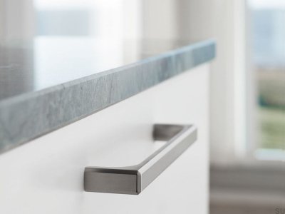 Ручка для мебели Fold Light 160 Metal Silver удлиненная