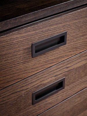 Ручка для мебели Inn 160, металл, матовый черный