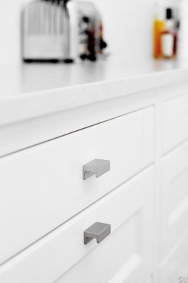 Станция 32 Алюминиевая Серебряная Удлиненная Мебельная Ручка