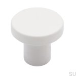 Gałka meblowa 2078 Metalowa Biała Matowa