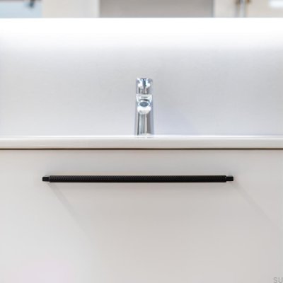 Продольная мебельная ручка Track 320 Металл черный