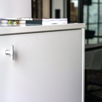 Мебельная ручка T-Bar T-Type Metal, белый