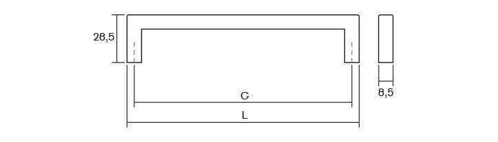 rysunek techniczny uchwytu U 0056