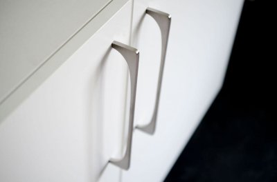 Удлиненная мебельная ручка Bridge 224 Матовая нержавеющая сталь