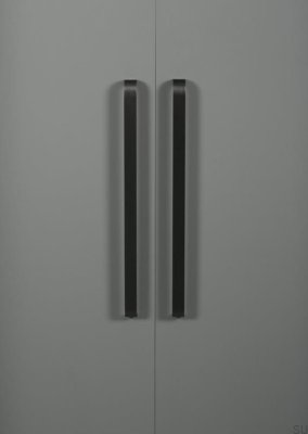 Ручка мебельная удлиненная Sense 480 Aluminium Black