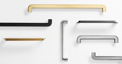 Ручка мебельная продолговатая Nice 160, металл, черная