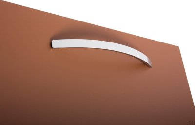 Продольная мебельная ручка Arch 192 Полированный хром