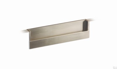 Встраиваемая ручка для мебели Flat 160 Матовый никель