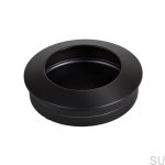 Uchwyt meblowy wpuszczany Hollow 60 Czarny metalowy