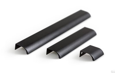 Ручка для мебели Ona 32 Edge из алюминия, черная, анодированная