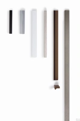 Мебельная ручка Angle 100. Алюминий черный