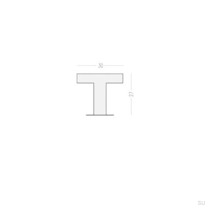 Мебельная ручка Nena M Aluminium Black