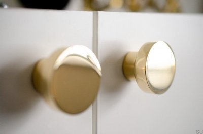 Ручка мебельная Dot 40 Polished Brass Неокрашенная