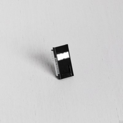 Модуль разъема RJ45 CAT6 для европластины, черный, британский стандарт