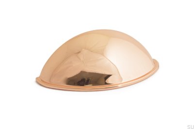 Мебельная ручка Nathalie 64 Shell из полированной меди (2 шт.)