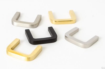 Мебельная ручка Thread 38 Алюминий черный