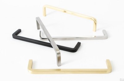 Мебельная ручка Thread 128. Алюминий черный