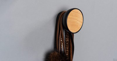 Настенная вешалка Bol Black из эко-бука