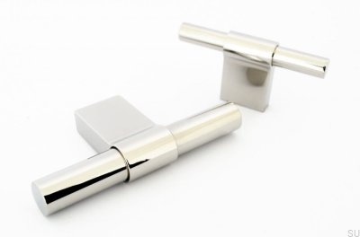 Мебельная ручка T-Bar Line Big 12, полированная сталь