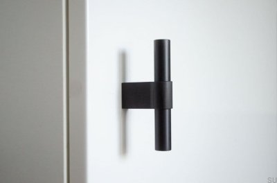 Мебельная ручка T-Bar Line Big 12 Алюминий черный