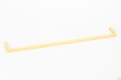 Удлиненная мебельная ручка Thread 320 Polished Brass Неокрашенная